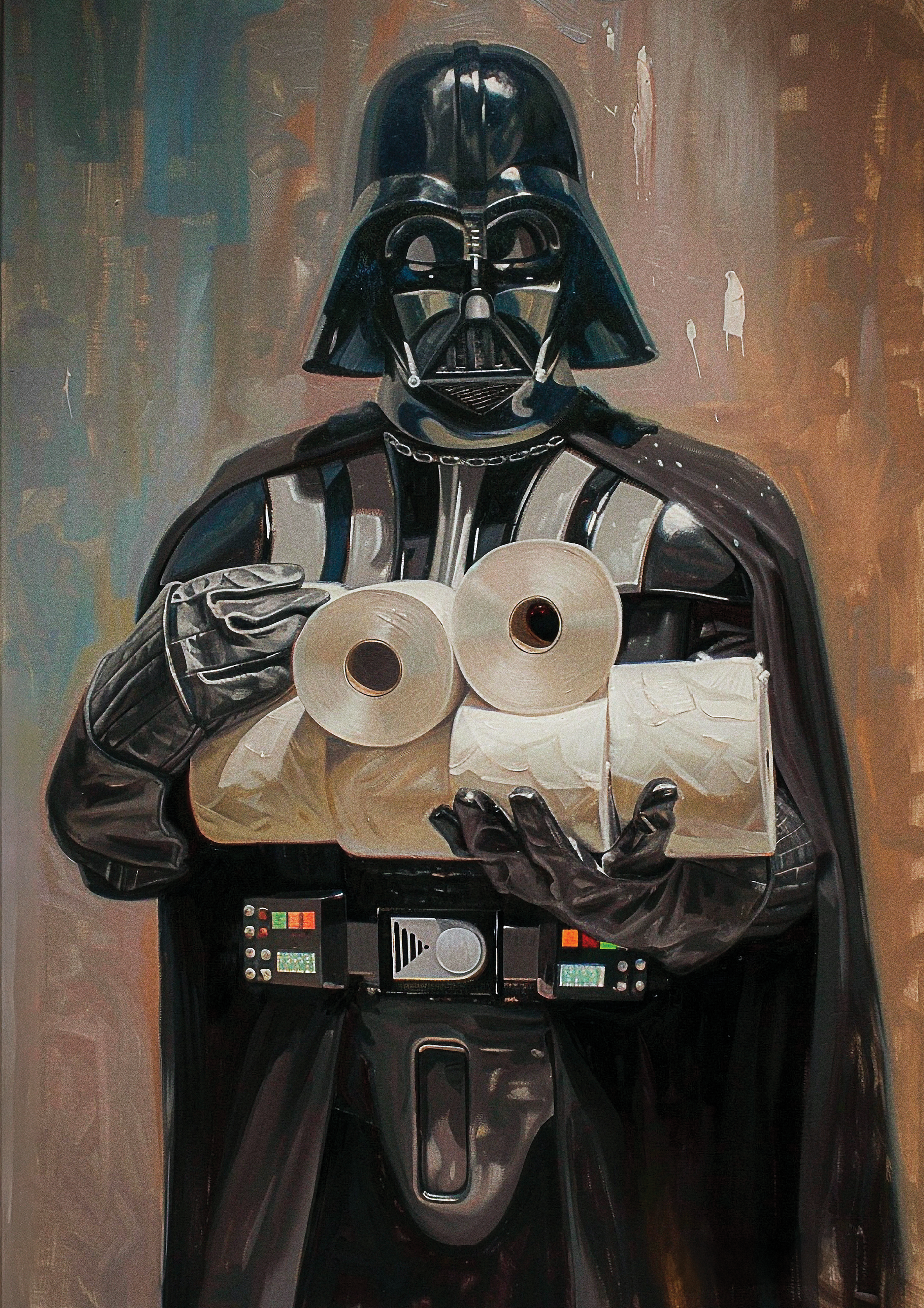 Darth Vader Toilet Paper metal poster artwork